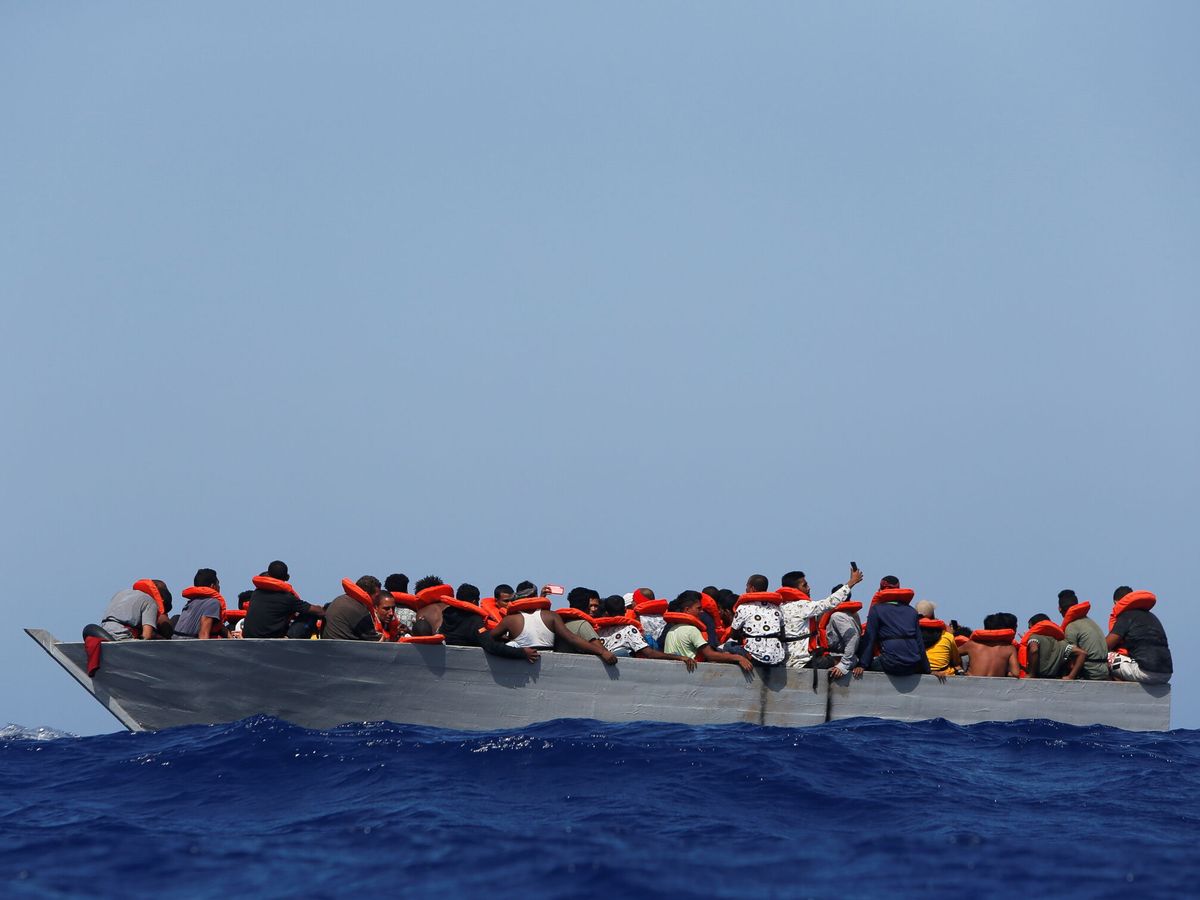Concentración en memoria de las persona migrantes desaparecidas en el Mediterraneo en 2021