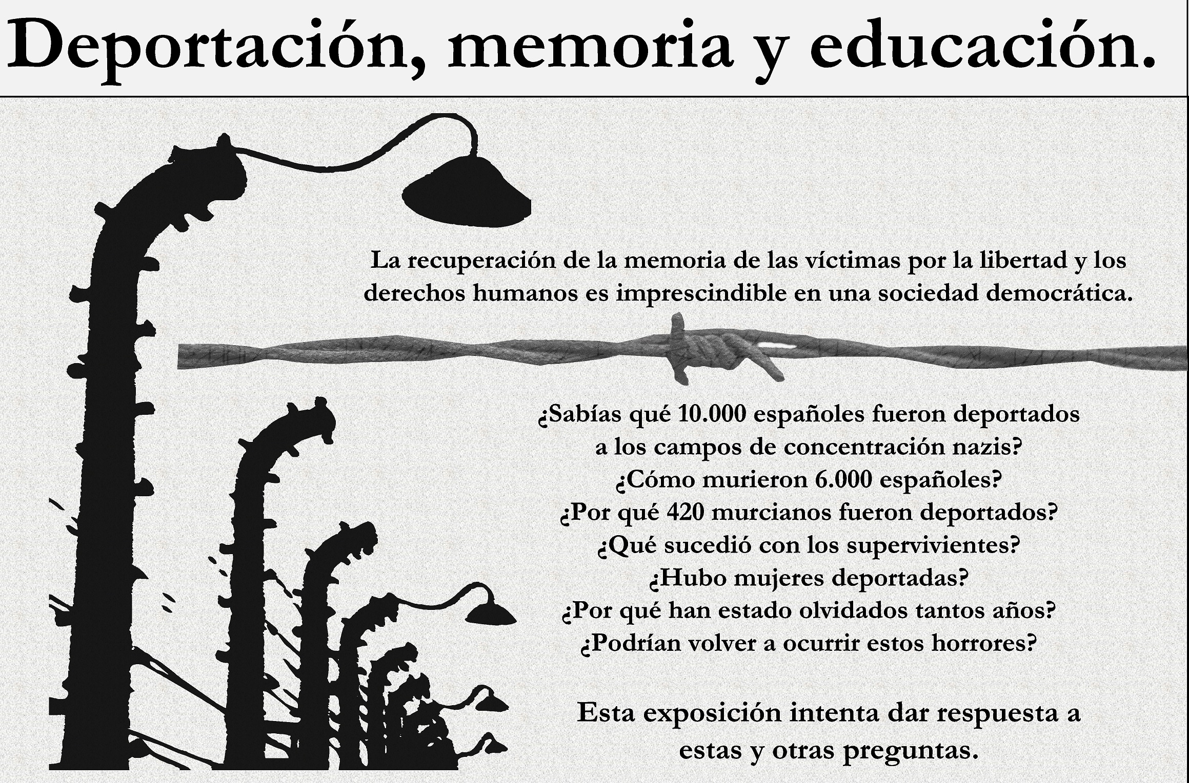 INAUGURACIÓN EXPOSICIÓN - XI JORNADAS DE LA MEMORIA HISTÓRICA DEPORTACIÓN, MEMORIA Y EDUCACIÓN 