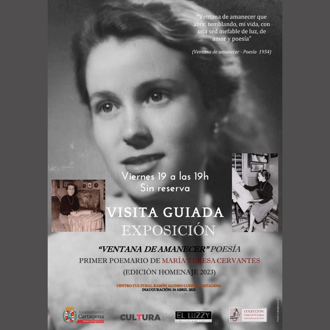 EXPOSICION 'Ventana de Amanecer' Primer poemario de MªTeresa Cervantes Centro Cultural Luzzy