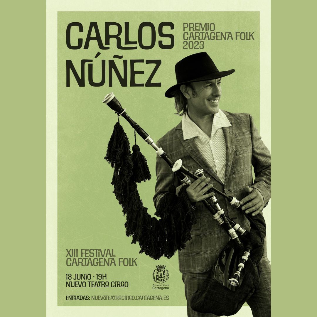CARTAGENA FOLK: Concierto CARLOS NUÑEZ. Nuevo Teatro Circo