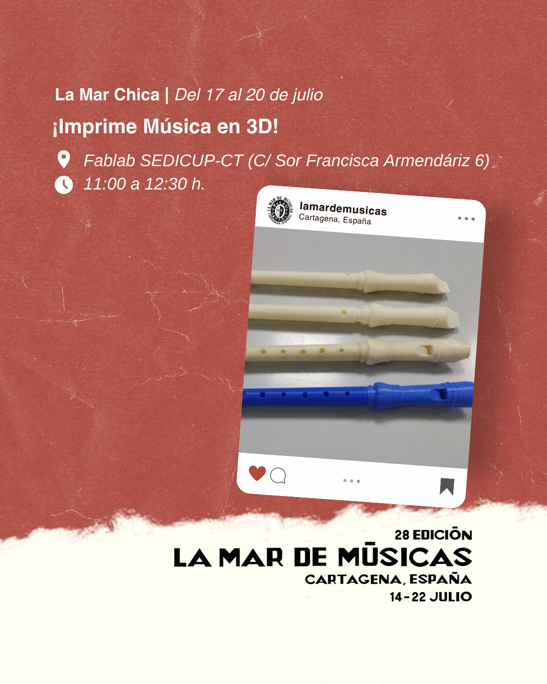 LA MAR CHICA. �IMPRIME M�SICA EN 3D! 
