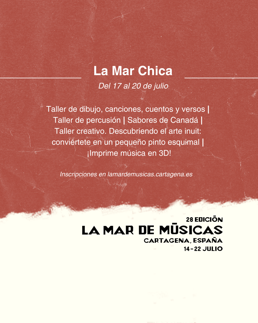 LA MAR CHICA. PROGRAMACI�N INFANTIL LA MAR DE M�SICAS