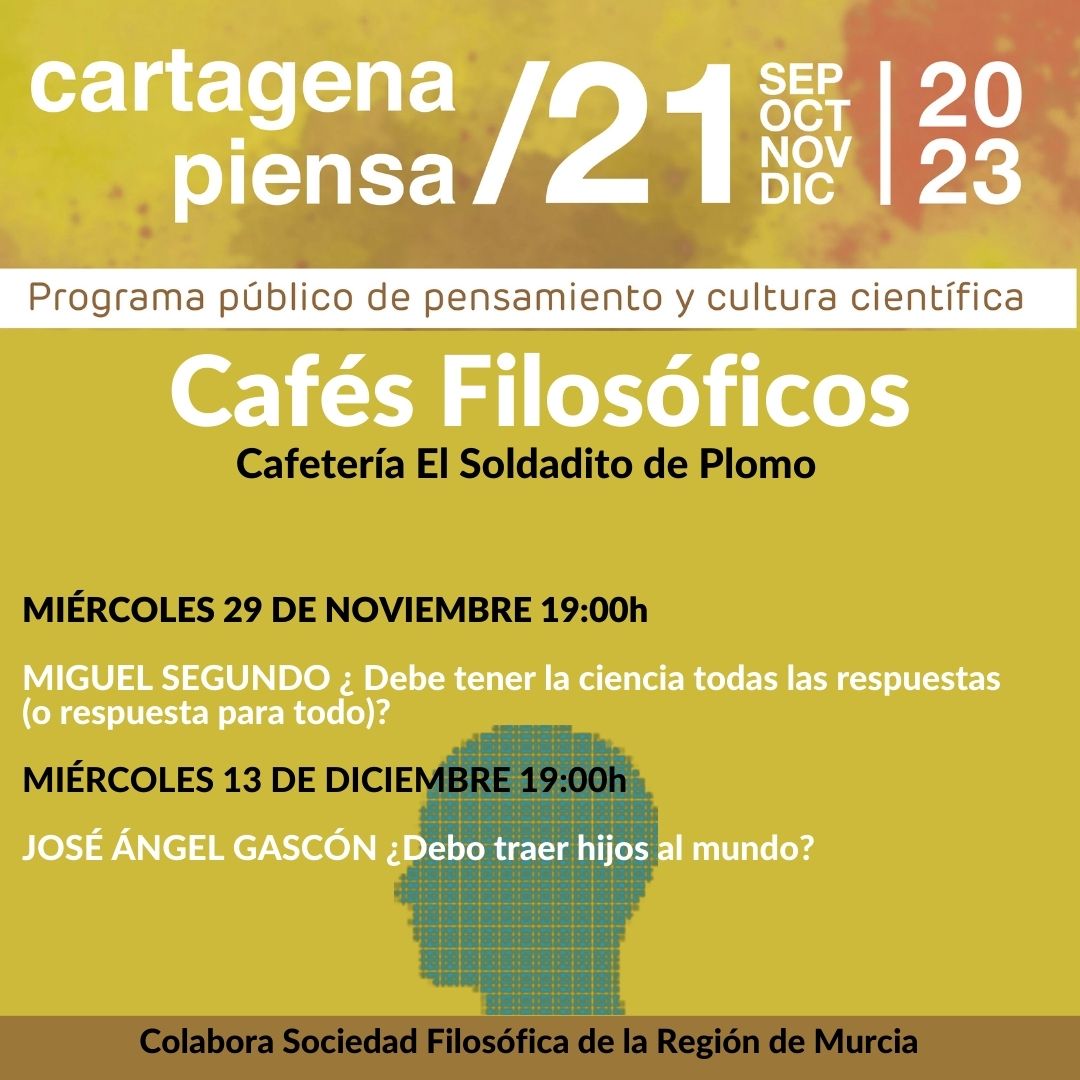 CARTAGENA PIENSA: Cafés Filósoficos. Cafetería Soldadito de Plomo