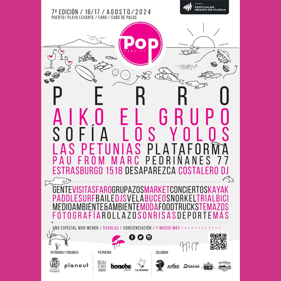 El festival Cabo de Pop. el 16 y 17 de Agosto