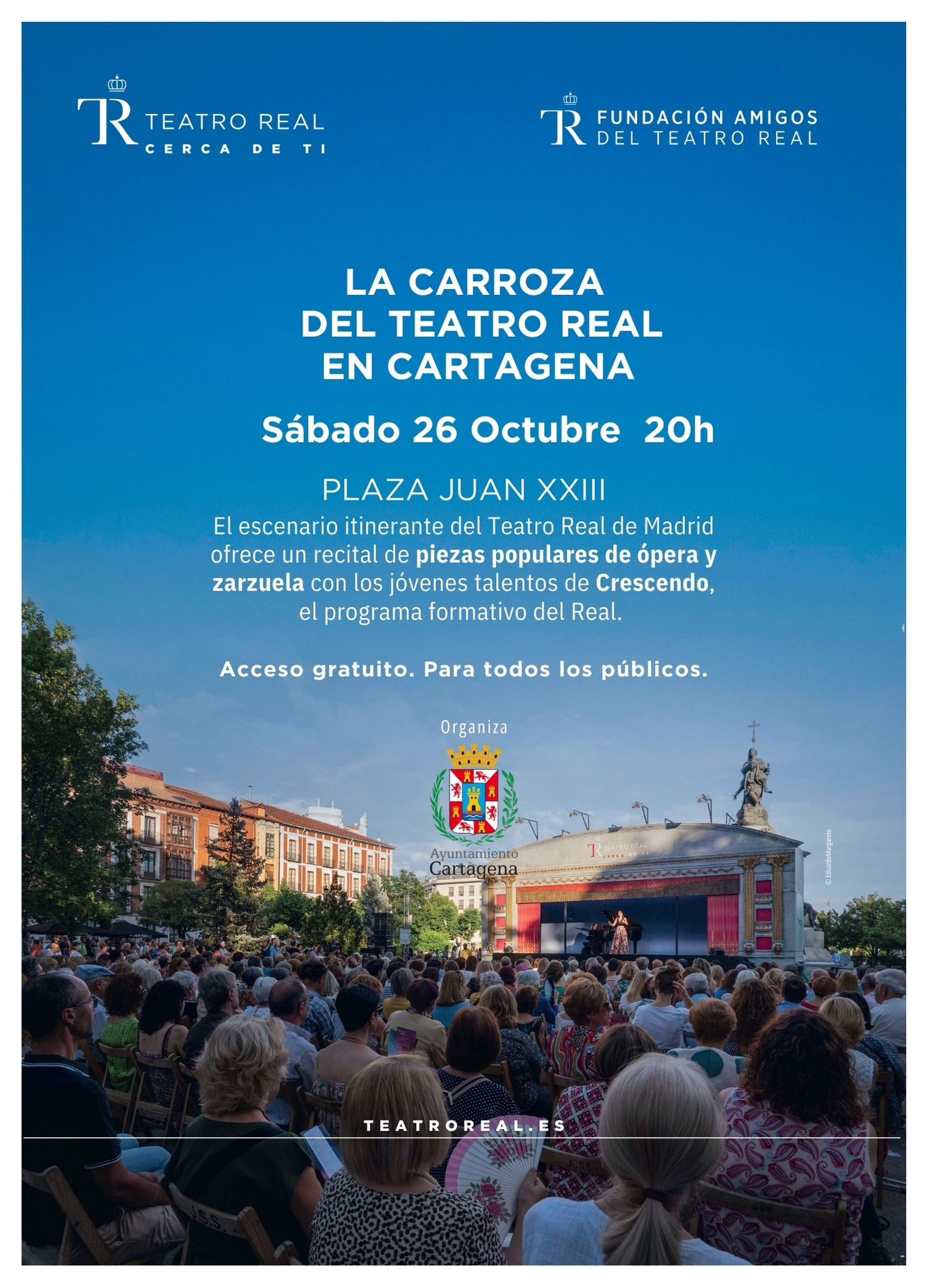 PLAZA JUAN XXIII. 'La Carroza Real'. Recital lrico en vivo.