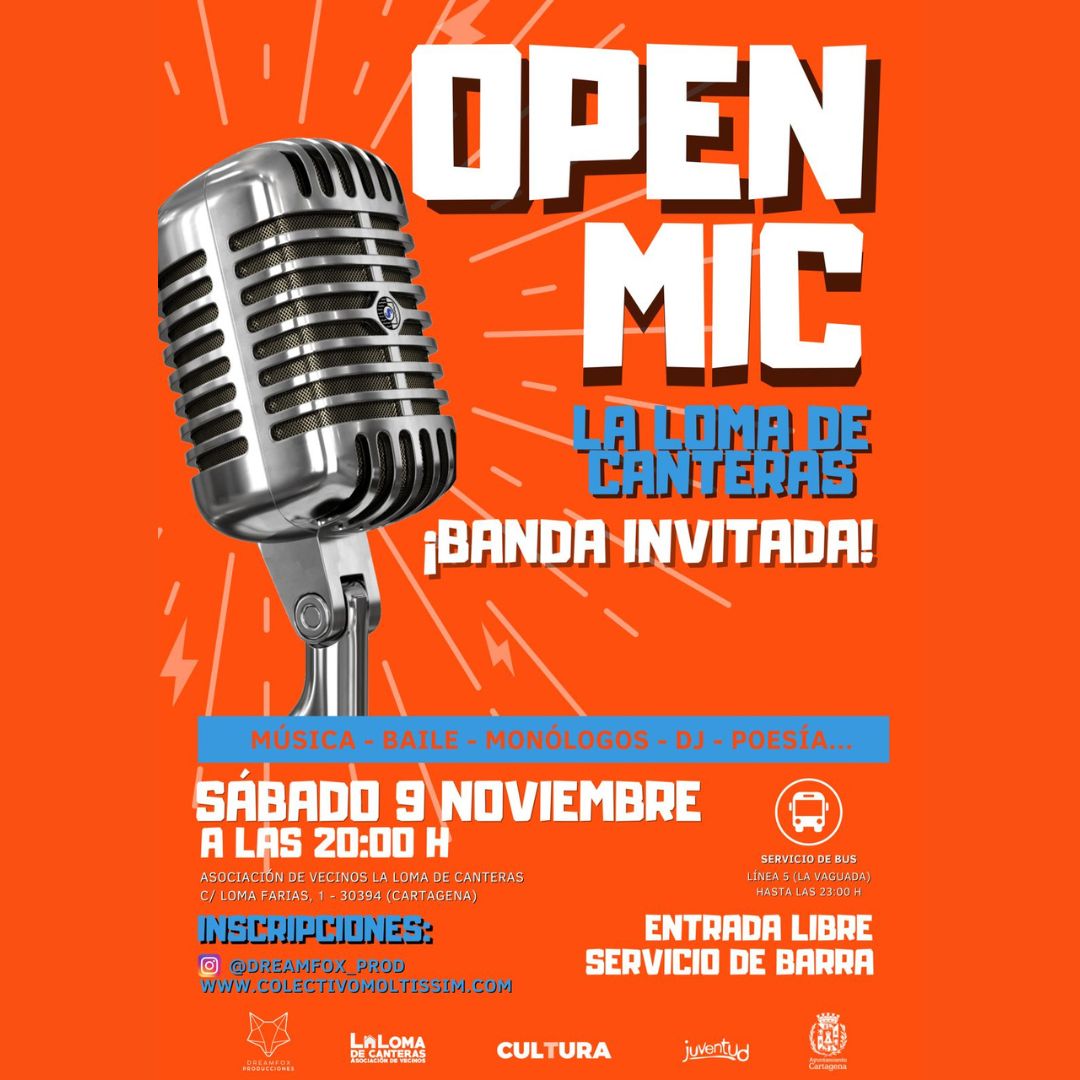  LA LOMA DE CANTERAS: 'OPEN MIC'. Asociacin de vecinos de la Lomas de Canteras