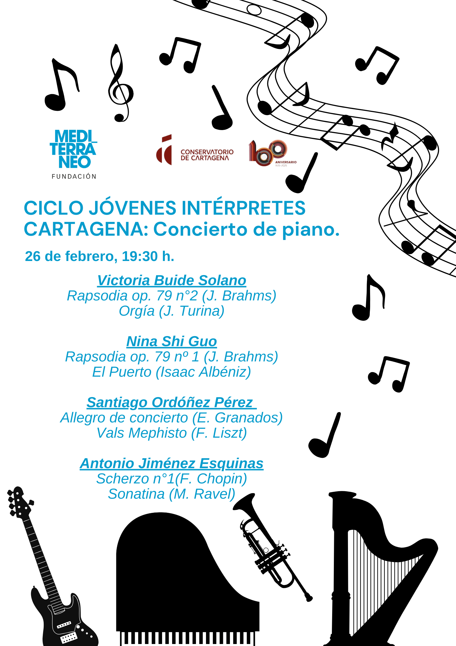  CICLO JVENES INTRPRETES CARTAGENA: EL CONSERVATORIO EN LA FUNDACIN. Fundacin Mediterrneo 