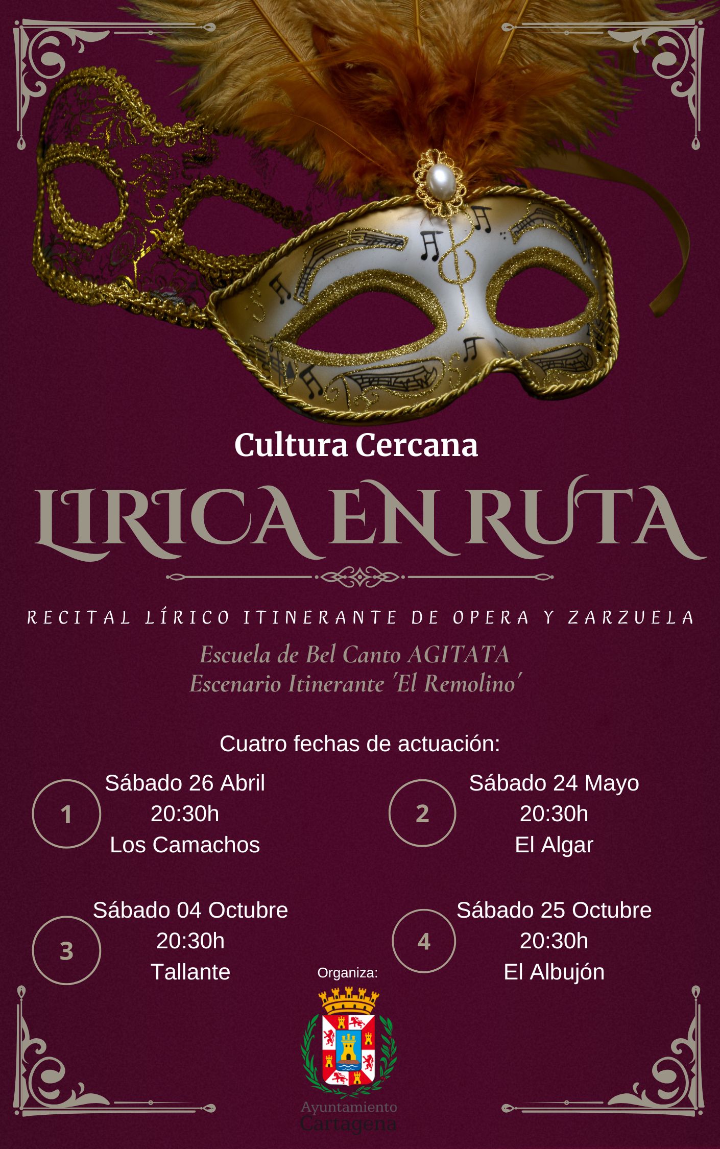 CULTURA CERCANA: La escuela de Bel Canto Agitata y el Camin El Remolino presentan ' Lrica en Ruta'.