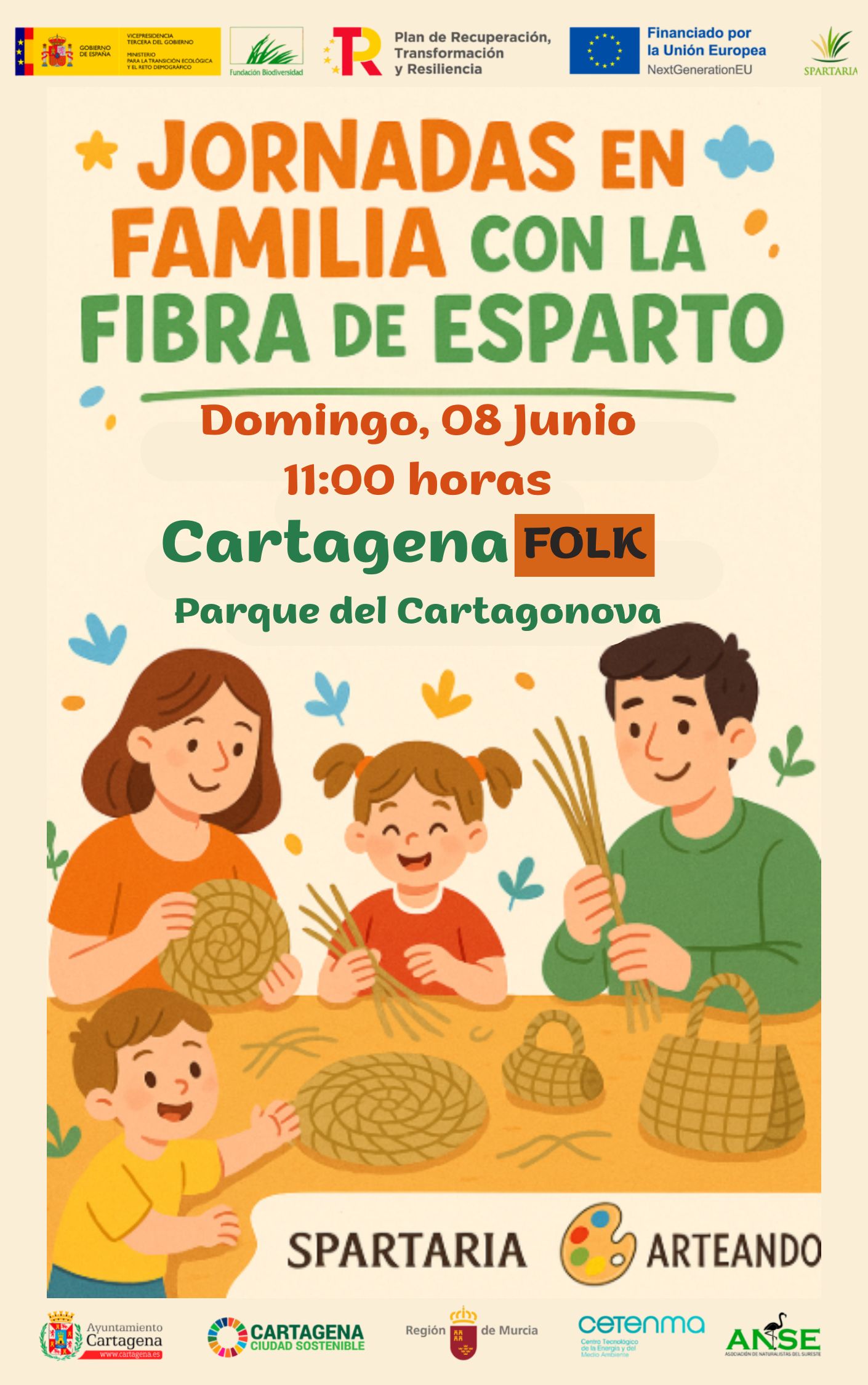 CARTAGENA FOLK: 'Jornadas en familia con la Fibra de Esparto'. Parque del Cartagonova