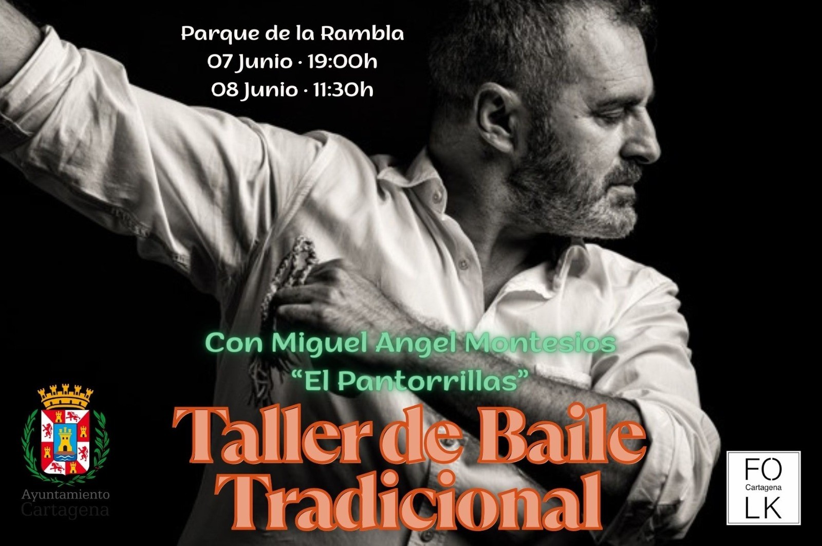 CARTAGENA FOLK. TALLER DE BAILE TRADICIONAL. El Parque de La Rambla