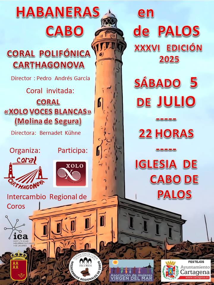 CORAL POLIFNICA CARTHAGONOVA: 'Habaneras en Cabo de Palos'. Iglesia de Cabo Palos