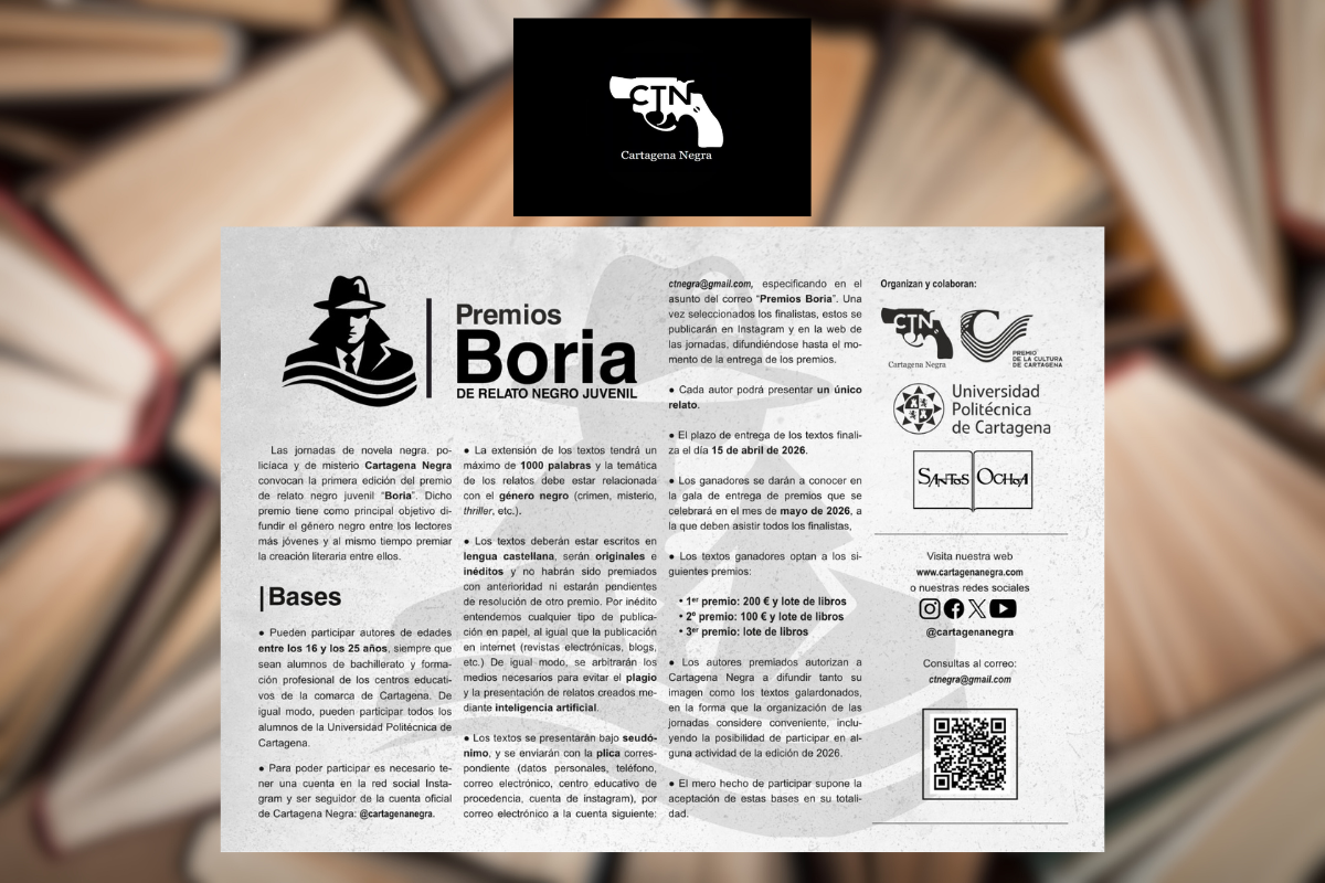I Premio Boria de relato juvenil  - Cartagena Negra