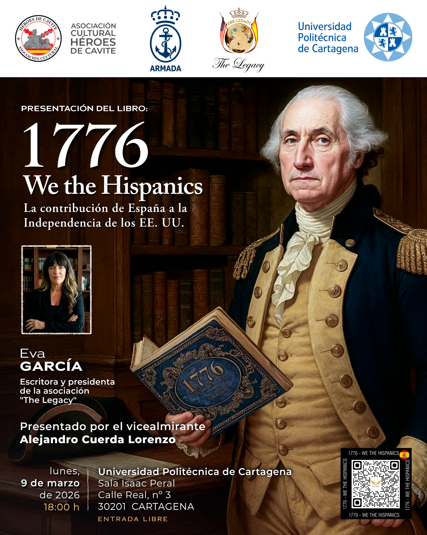 Eva Garc�a presenta su libro '1776: we the Hispanics' (Facultad Empresa UPCT)