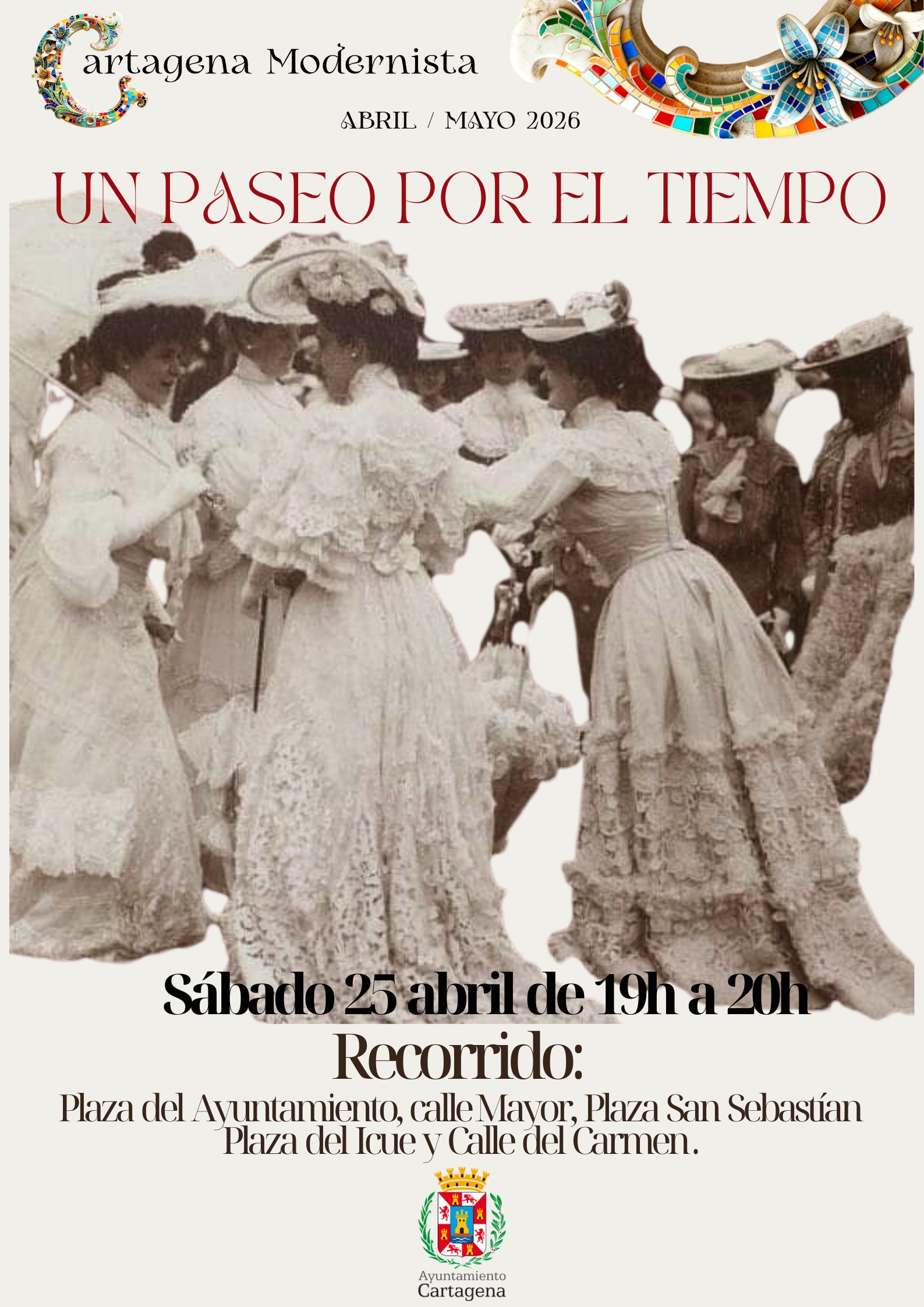 CARTAGENA MODERNISTA: `La Cartagena de 1900: Un paseo por el tiempo� Pasacalles por el centro