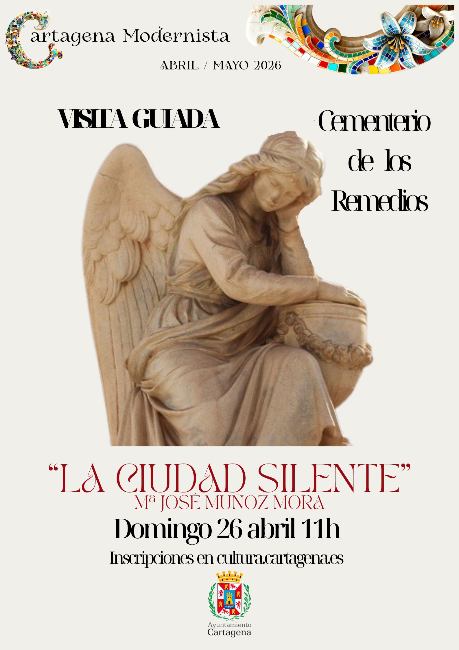 CARTAGENA MODERNISTA: Ruta guiada Cementerio de Los Remedios: LA CIUDAD SILENTE 