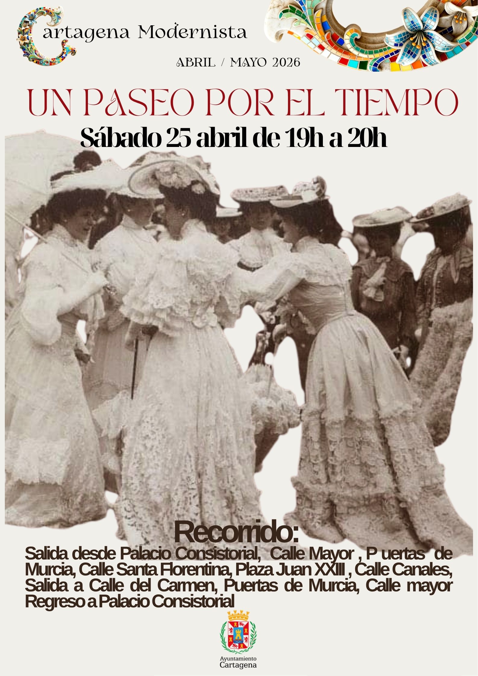 CARTAGENA MODERNISTA: `La Cartagena de 1900: Un paseo por el tiempo� Pasacalles por el centro