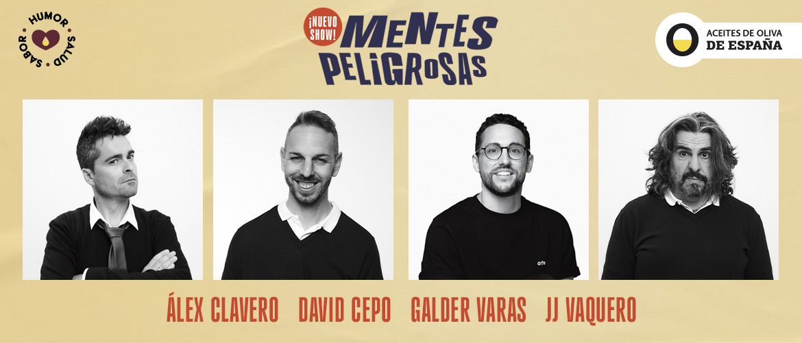 ALEX CLAVERO, DAVID CEPO,GALDER VARAS Y JJ VAQUERO presentan 'Mentes Peligrosas (Auditorio El Batel)