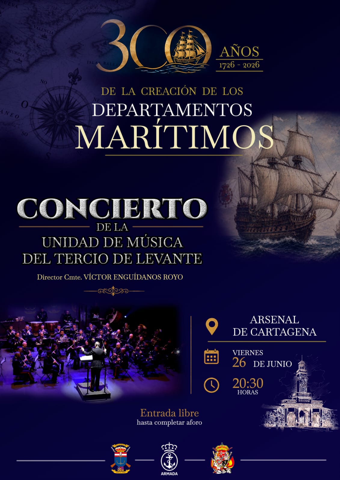 Concierto de la Unidad de M�sica del Tercio de Levante (Arsenal de Cartagena)