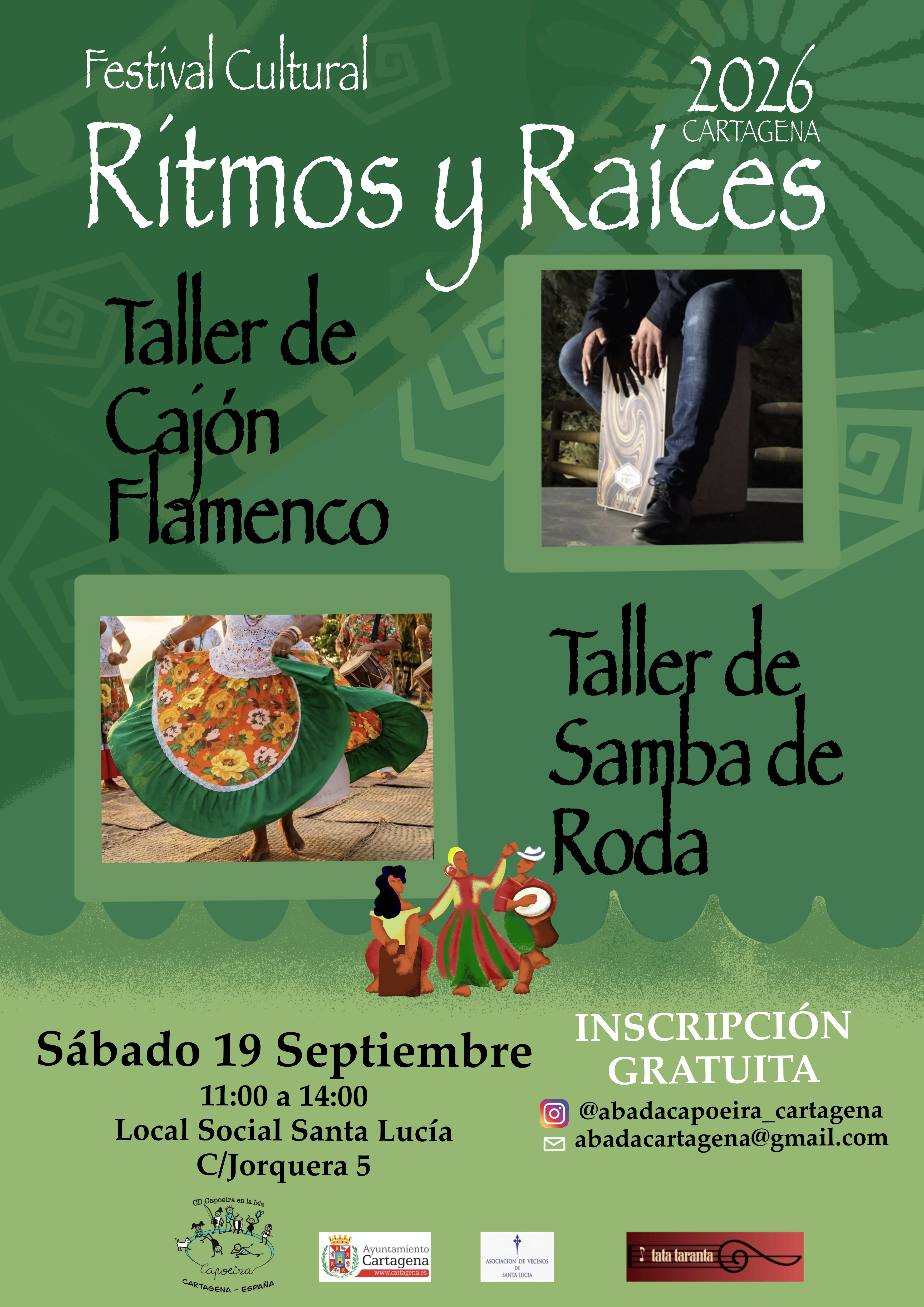 CULTURA CERCANA: FESTIVAL CULTURAL `RITMO Y RAICES 2026�SANTA LUC�A 