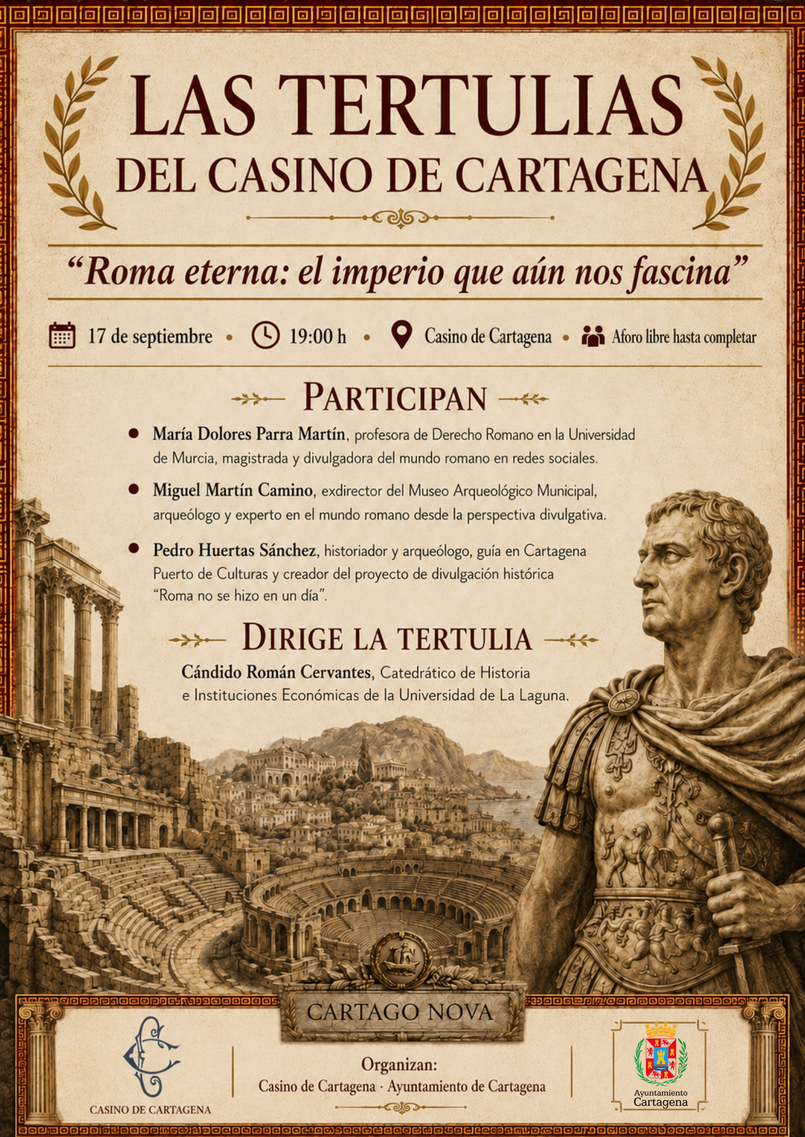 Las Tertulias del Casino. Roma eterna: el imperio que aun nos fascina