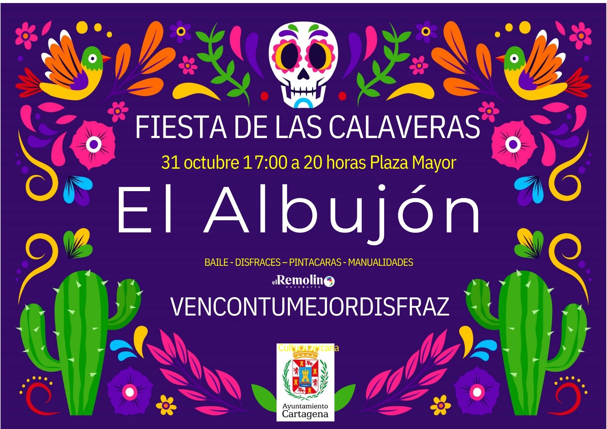 CULTURA CERCANA: PROYECTO CULTURAL `FIESTA DE LA NOCHE DE MUERTOS� EL ALBUJ�N